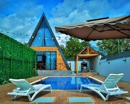 Qəbələ ş., Həyət evi / Villa , 3 otaq