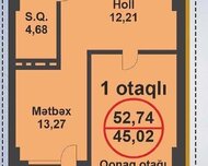 Xırdalan ş., Yeni tikili , 1 otaq