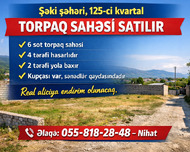 Şəki ş., Torpaq , 6 sot