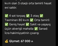 Sabunçu rayonu , Maştağa qəs., 3 otaq