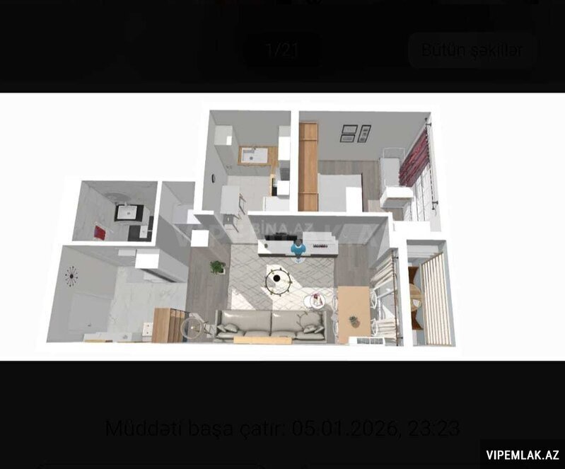 Səbail rayonunda 2 otaqlı Yeni tikili Satılır, 45 m² Səbail rayonunda 2 otaqlı Yeni tikili Satılır, 45 m²